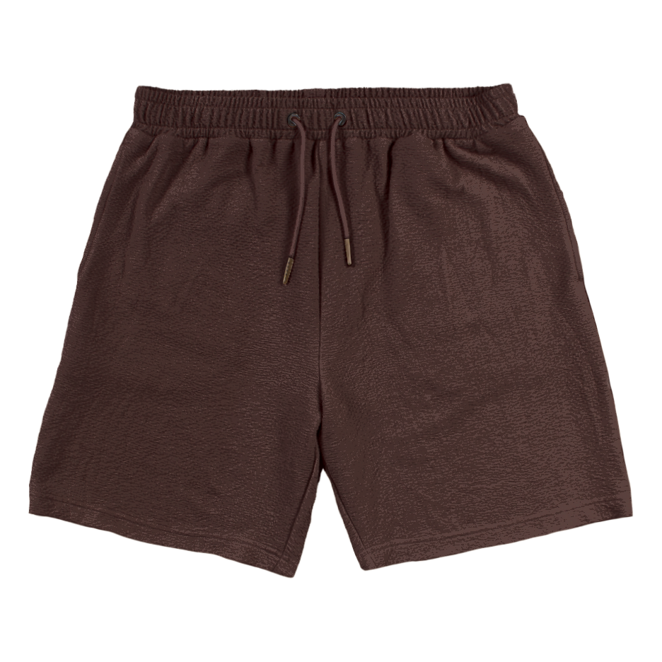 CREPE SHORTS (BROWN)